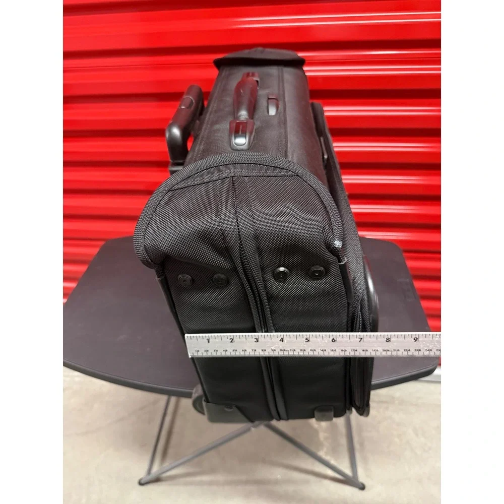 Briggs & Riley Rolling Garment Bag Black Ballistic Nylon Wheeled CarryOn Luggage